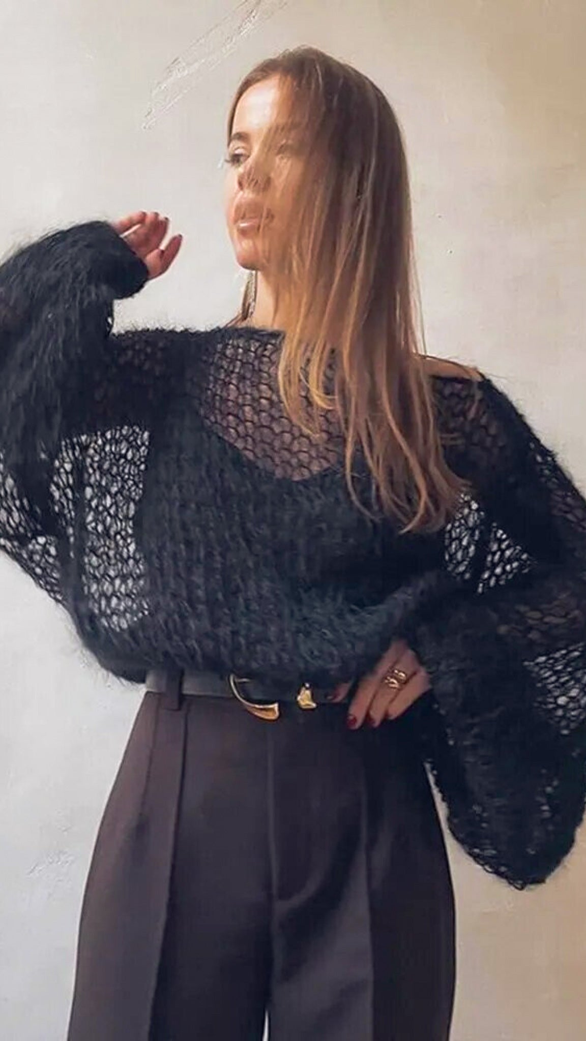 Gwyneth Mesh Pullover