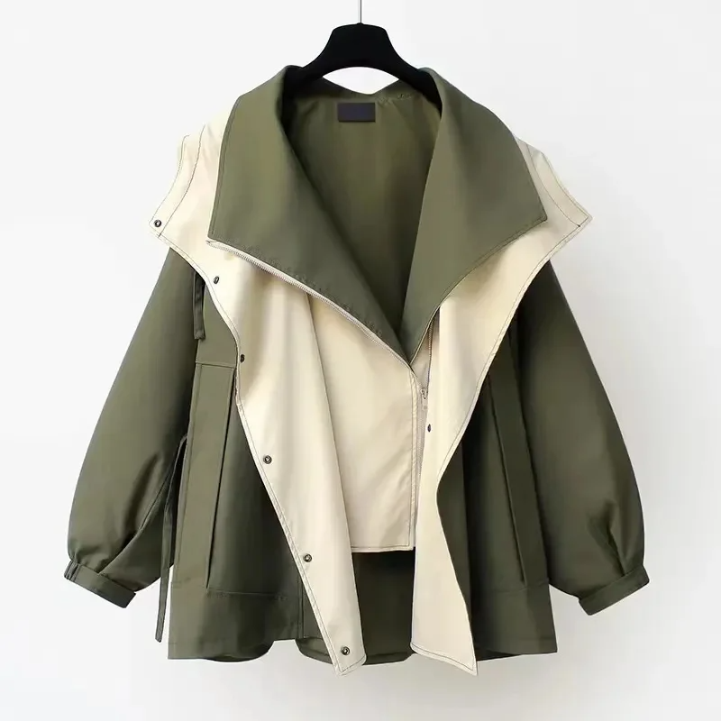 Mulan™, en løs, mellomlang trenchcoat til høst og vinter