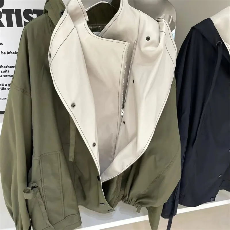 Mulan™, en løs, mellomlang trenchcoat til høst og vinter