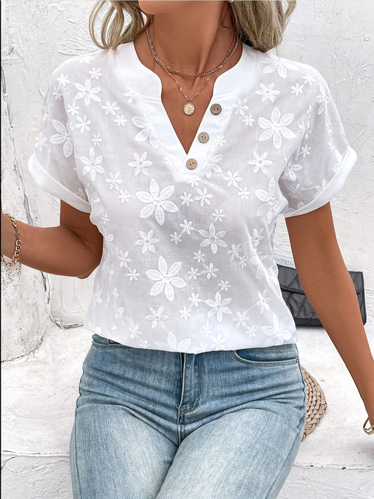Hvit Bluse for Tidløs Eleganse